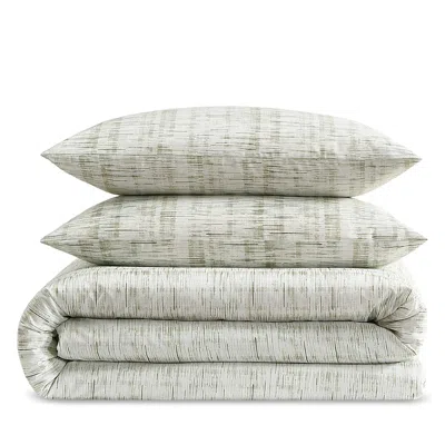 Calvin Klein Weave Texture Comforter Set In Green