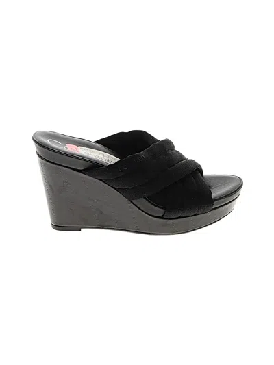 Pre-owned Calvin Klein Wedges In Black