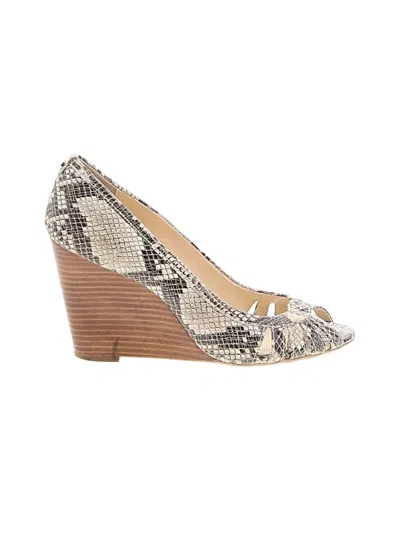 Pre-owned Calvin Klein Wedges In Gray