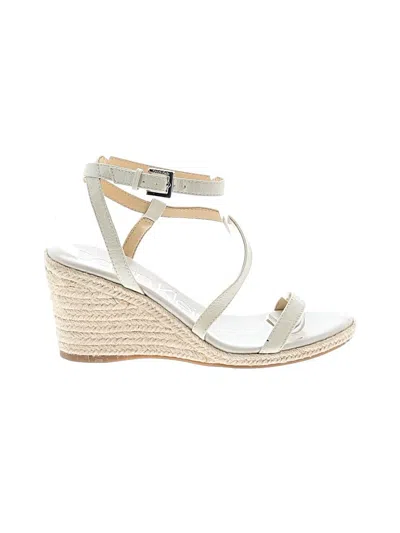 Pre-owned Calvin Klein Wedges In Ivory