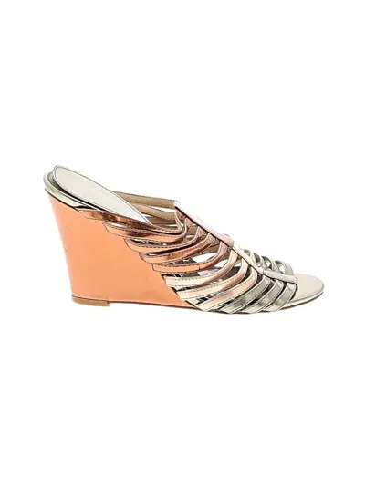 Pre-owned Calvin Klein Wedges In Ivory