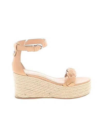 Pre-owned Calvin Klein Wedges In Tan