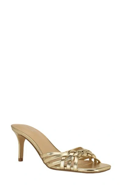 Calvin Klein Wendine Slide Sandal In Gold