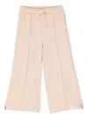 Calvin Klein Whipstich-detailing Palazzo Pant In Brown