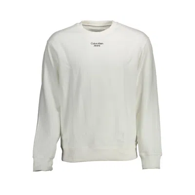 Calvin Klein White Cotton Men Men's Sweater