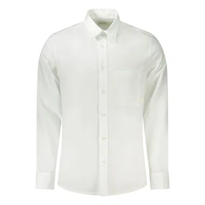 CALVIN KLEIN WHITE COTTON MEN SHIRT