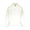 Calvin Klein Elegant White Hooded Sweatshirt With Logo