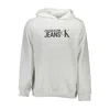 Calvin Klein Eco-conscious White Hooded Sweatshirt In Neutral