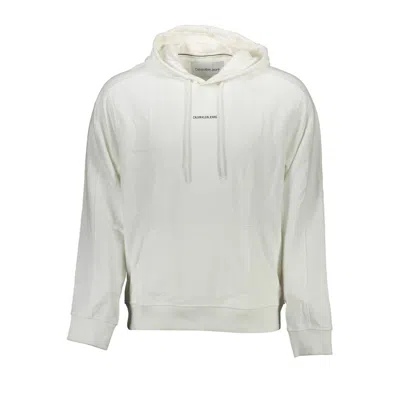 CALVIN KLEIN WHITE COTTON MEN SWEATER