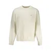 Calvin Klein Logo-detail Crew-neck Sweater In White