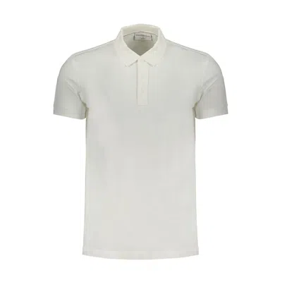 Calvin Klein White Cotton Polo Men's Shirt