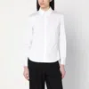 Calvin Klein Cotton Shirt With Collared Neck And Cuffed Sleeves In White