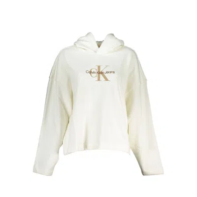 Calvin Klein White Cotton Sweater In Neutral