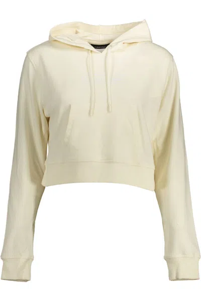 Calvin Klein White Cotton Sweater In Neutral