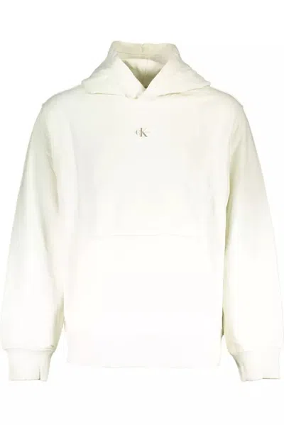 Calvin Klein White Cotton Sweater In Neutral