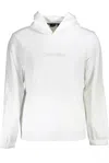 Calvin Klein Elegant White Hooded Sweater With Print