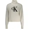 Calvin Klein White Cotton Sweater In Neutral