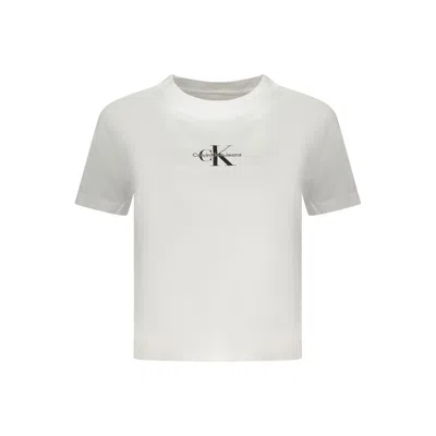Calvin Klein White Cotton Women T-shirt
