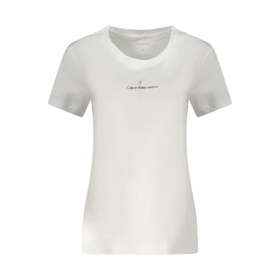 Calvin Klein White Cotton Women T-shirt