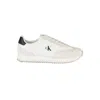 Calvin Klein White Leather Men Sneaker In White