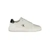 Calvin Klein Prada Macro Brushed Leather And Re-nylon Sneakers In White