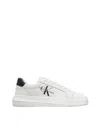 Calvin Klein White Leather Sneakers With Chunky Outsole In White
