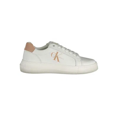 Calvin Klein White Leather Women Women's Sneaker