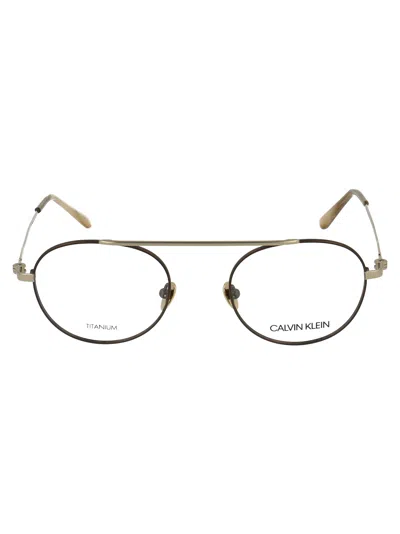 Calvin Klein White Metal Optical Glasses
