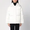 Calvin Klein Padded High Collar Long Sleeves Quilted Coat In White