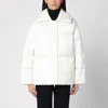 Calvin Klein Padded High Collar Long Sleeves Quilted Coat In White