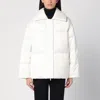 Calvin Klein Padded High Collar Long Sleeves Quilted Coat In White