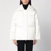 Calvin Klein Padded High Collar Long Sleeves Quilted Coat In White