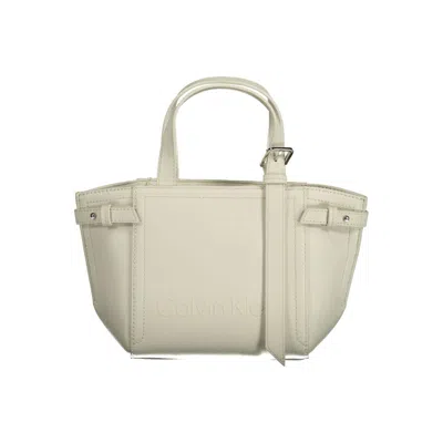 CALVIN KLEIN WHITE POLYESTER HANDBAG