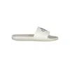 Calvin Klein Monogram-print Slides In White