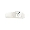 Calvin Klein Monogram-print Slides In White