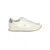 Calvin Klein White Polyester Men Sneaker In White
