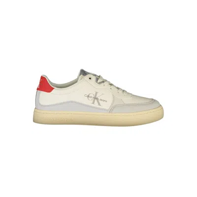 Calvin Klein White Polyester Men's Sneaker