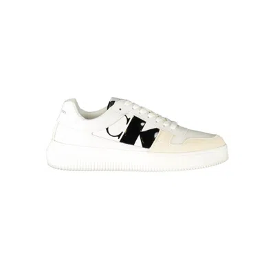 Calvin Klein White Polyester Men's Sneaker