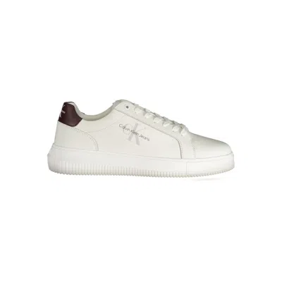 CALVIN KLEIN CALVIN KLEIN WHITE POLYESTER MEN'S SNEAKER