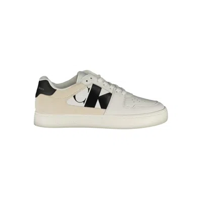 CALVIN KLEIN WHITE POLYESTER SNEAKER
