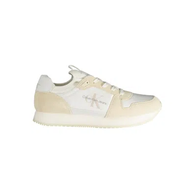 CALVIN KLEIN WHITE POLYESTER SNEAKER