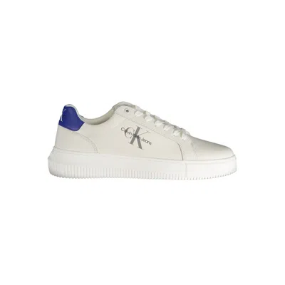 CALVIN KLEIN WHITE POLYESTER SNEAKER