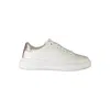 Calvin Klein White Polyester Sneaker In White