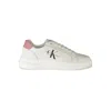 Calvin Klein White Polyester Sneaker In White