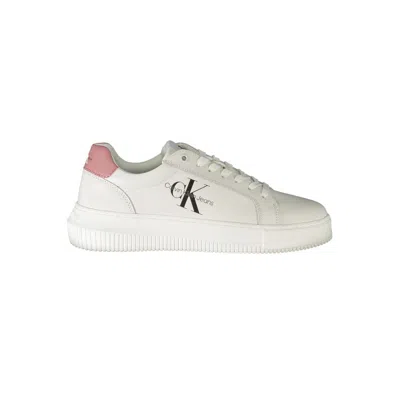 CALVIN KLEIN CALVIN KLEIN WHITE POLYESTER WOMEN'S SNEAKER