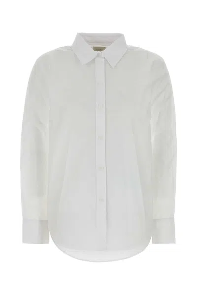 Calvin Klein Cotton Poplin Regular Shirt In White