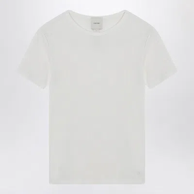 Calvin Klein White Ribbed T-shirt