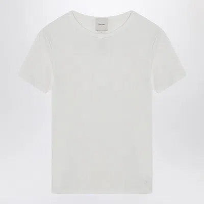 CALVIN KLEIN CALVIN KLEIN  WHITE RIBBED T-SHIRT