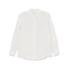 Calvin Klein Linen Shirt With Pointed Collar And Rear Curved Hem