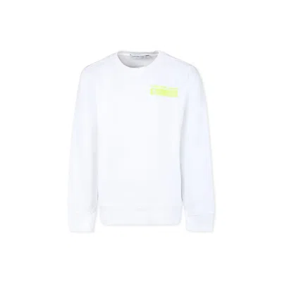 Calvin Klein Kids' White Sweatshirt For Boy With Logo